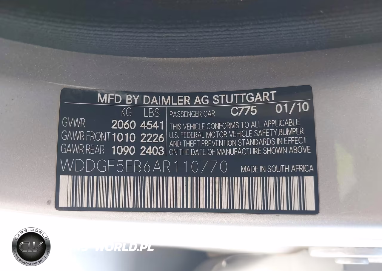 2010 Mercedes-Benz C 300 Luxury-Sport VIN:WDDGF5EB6AR110770 - 9