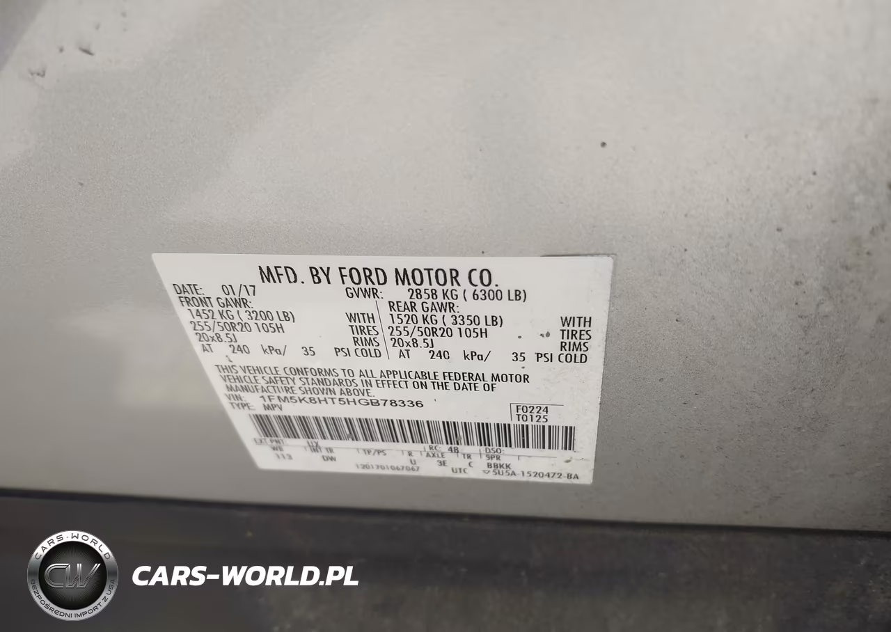 2017 Ford Explorer Platinum VIN:1FM5K8HT5HGB78336 - 9