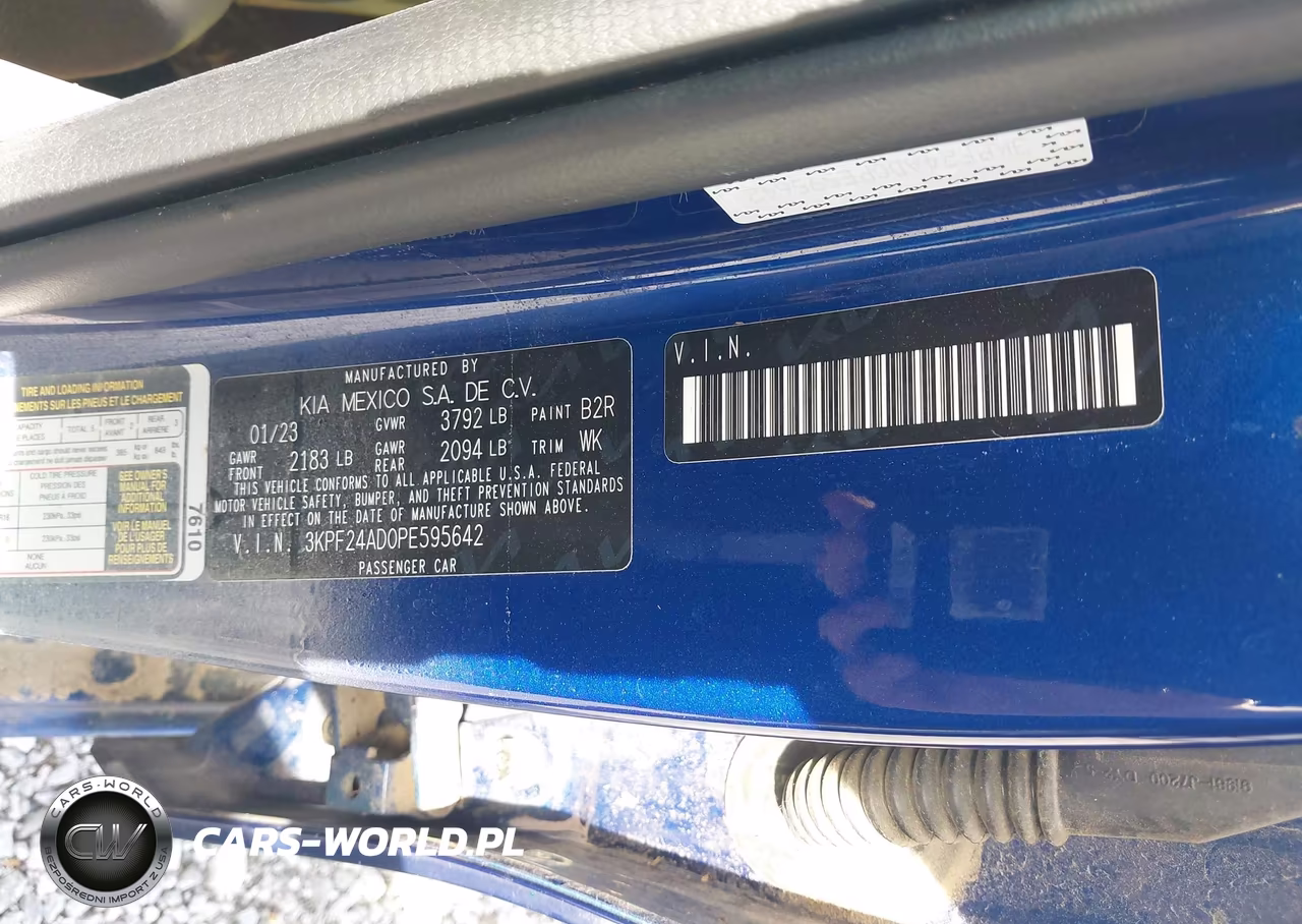 2023 Kia Forte Lxs VIN:3KPF24AD0PE595642 - 9