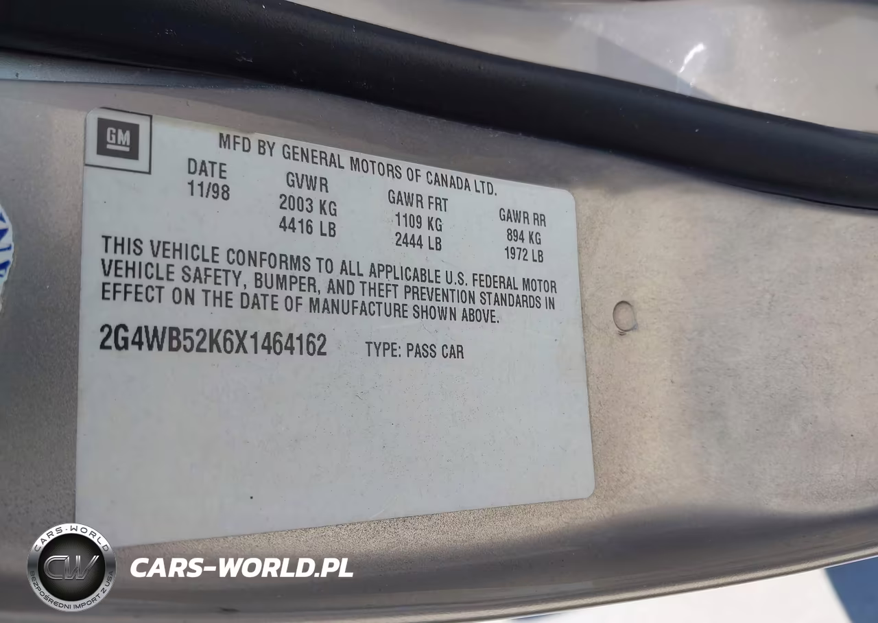 1999 Buick Regal Ls-Lse VIN:2G4WB52K6X1464162 - 9