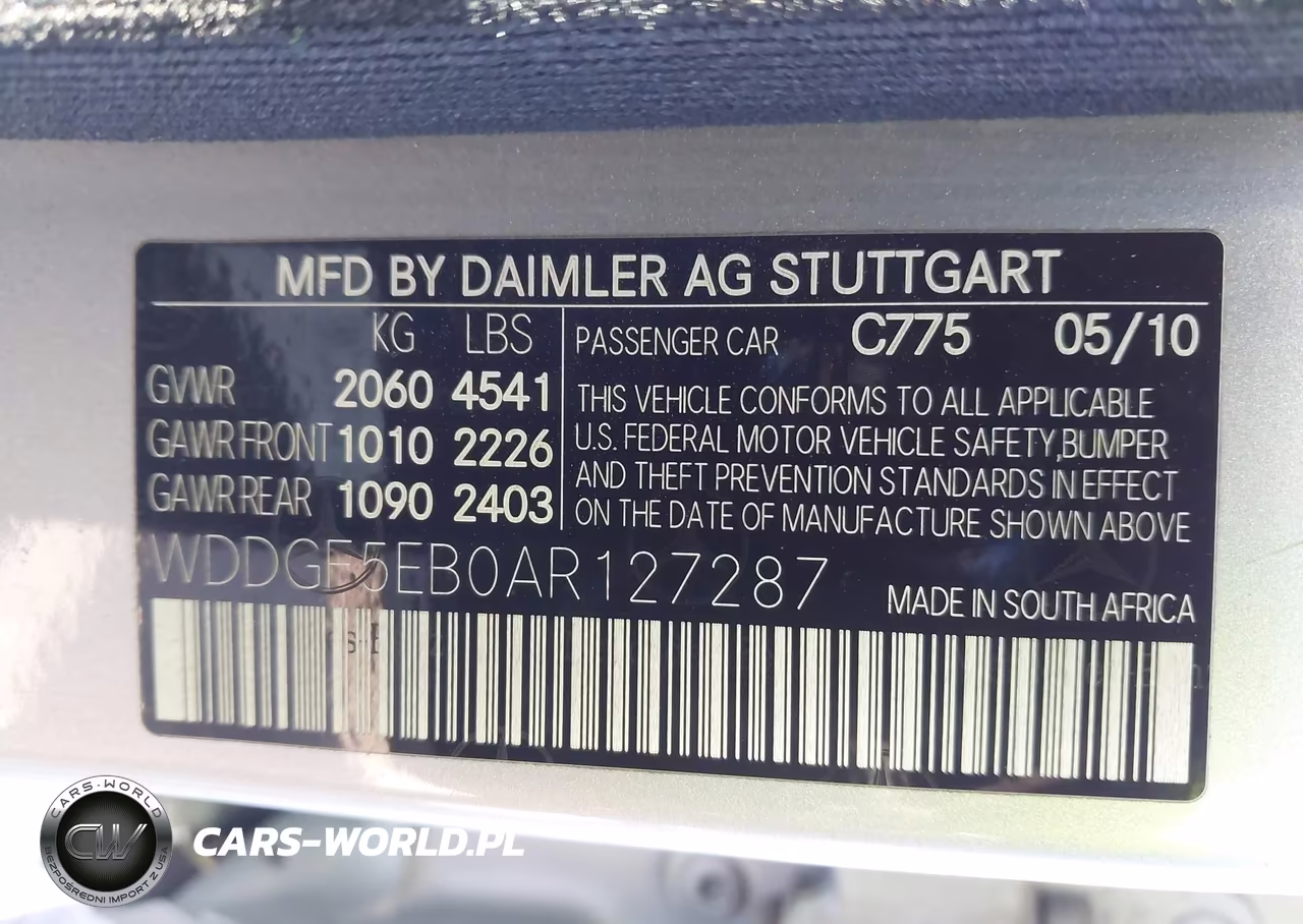 2010 Mercedes-Benz C 300 Luxury-Sport VIN:WDDGF5EB0AR127287 - 9