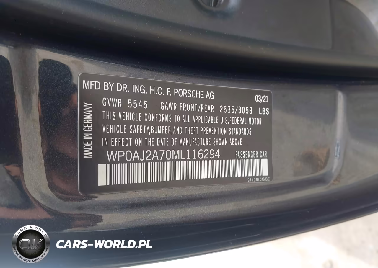 2021 Porsche Panamera 4 VIN:WP0AJ2A70ML116294 - 9