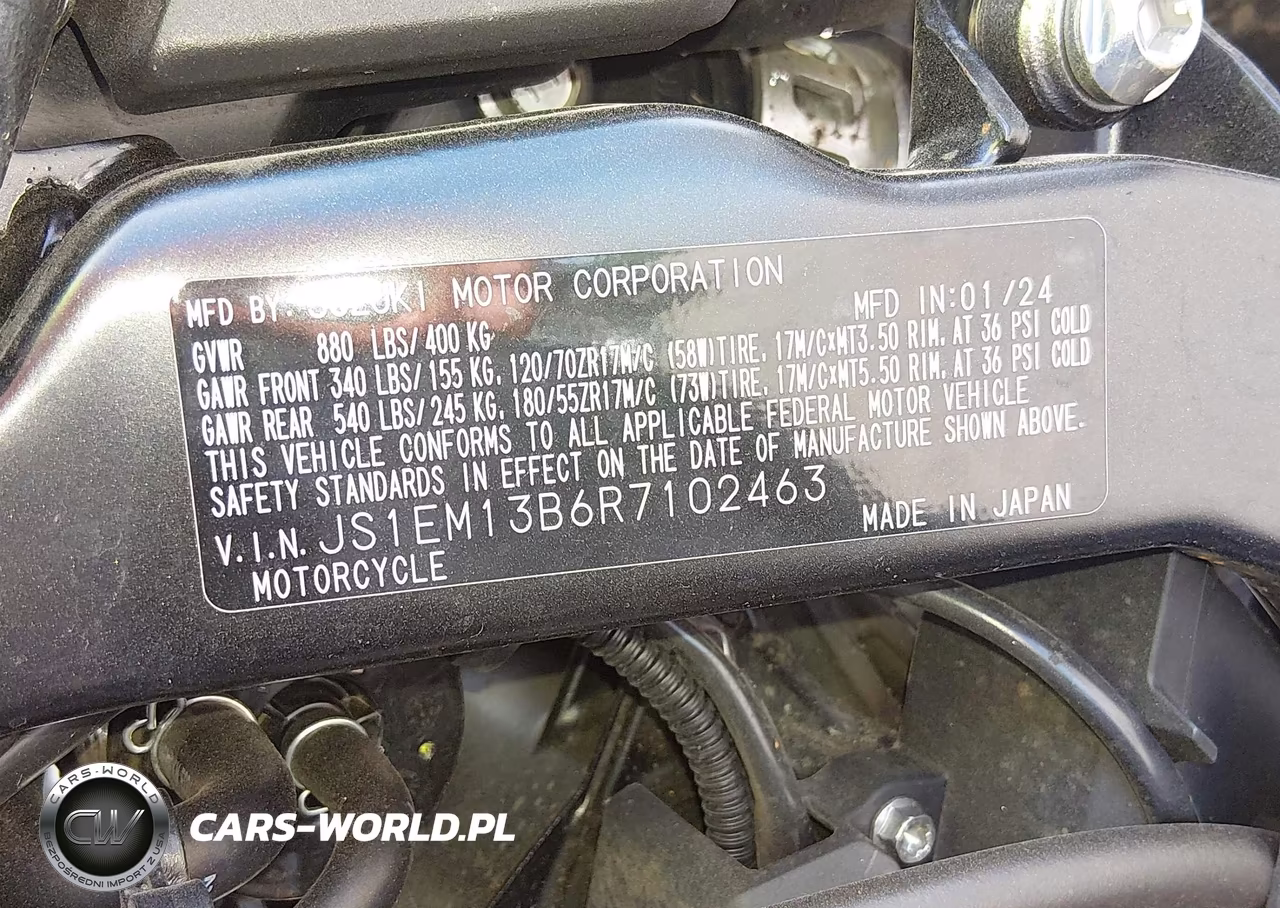 2024 Suzuki Gsx800 F VIN:JS1EM13B6R7102463 - 10