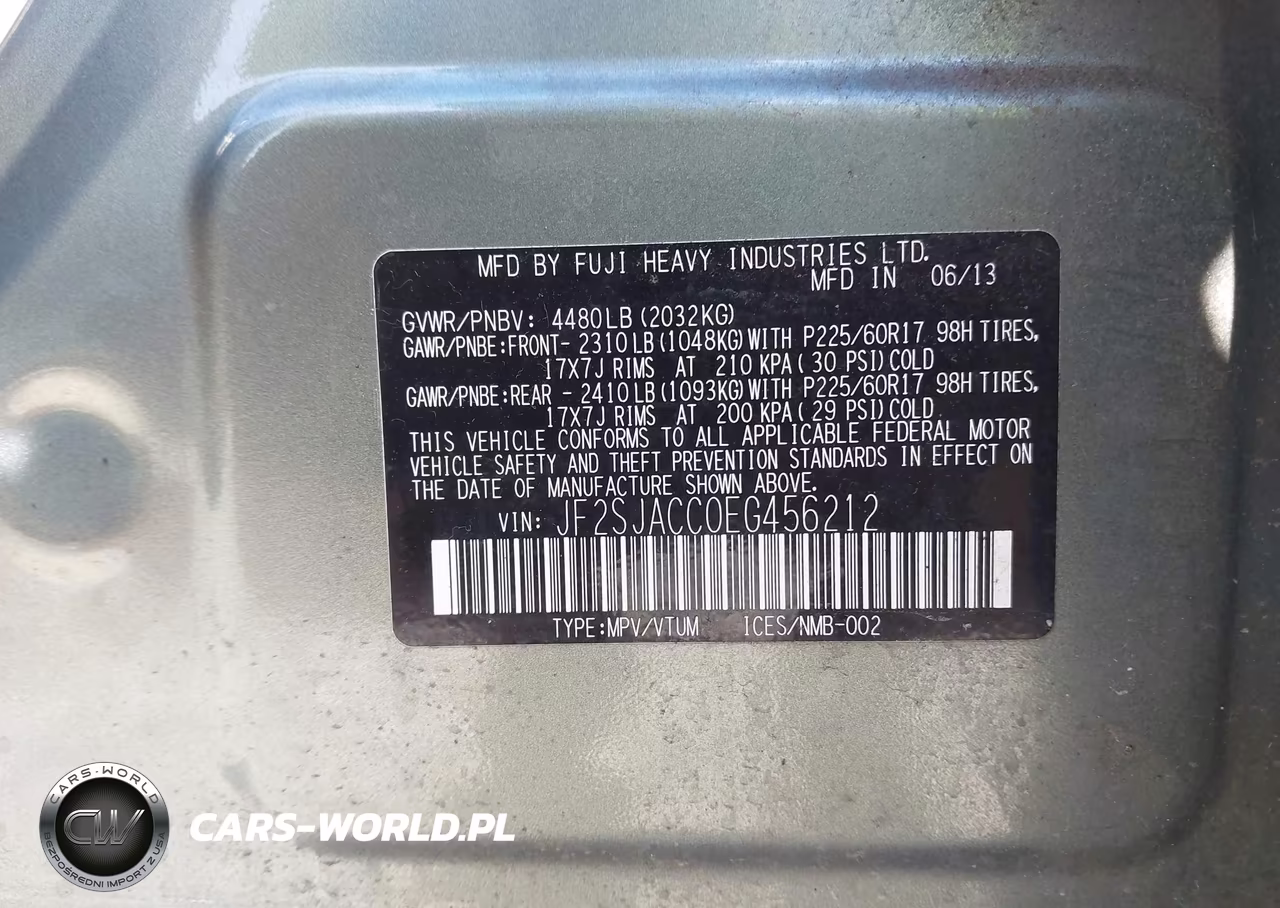 2014 Subaru Forester 2.5I Premium VIN:JF2SJACC0EG456212 - 9