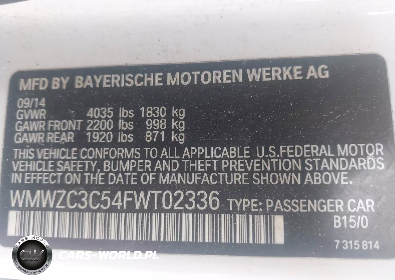 2015 Mini Countryman Cooper S VIN:WMWZC3C54FWT02336 - 9