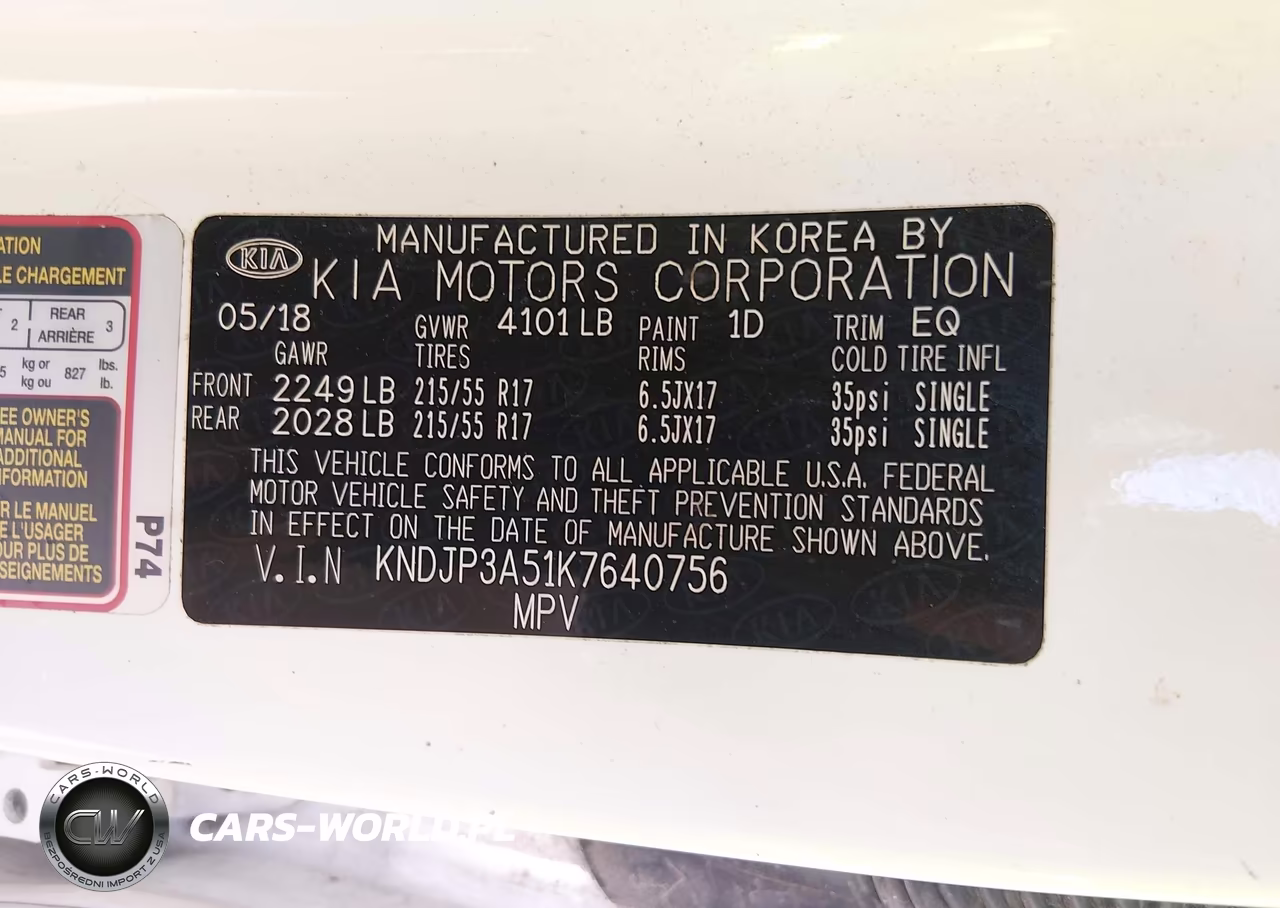 2019 Kia Soul + VIN:KNDJP3A51K7640756 - 9