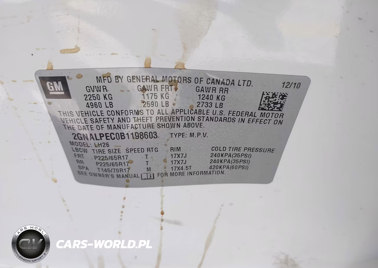 2011 Chevrolet Equinox Lt W-2Lt VIN:2GNALPEC0B1198603 - 9