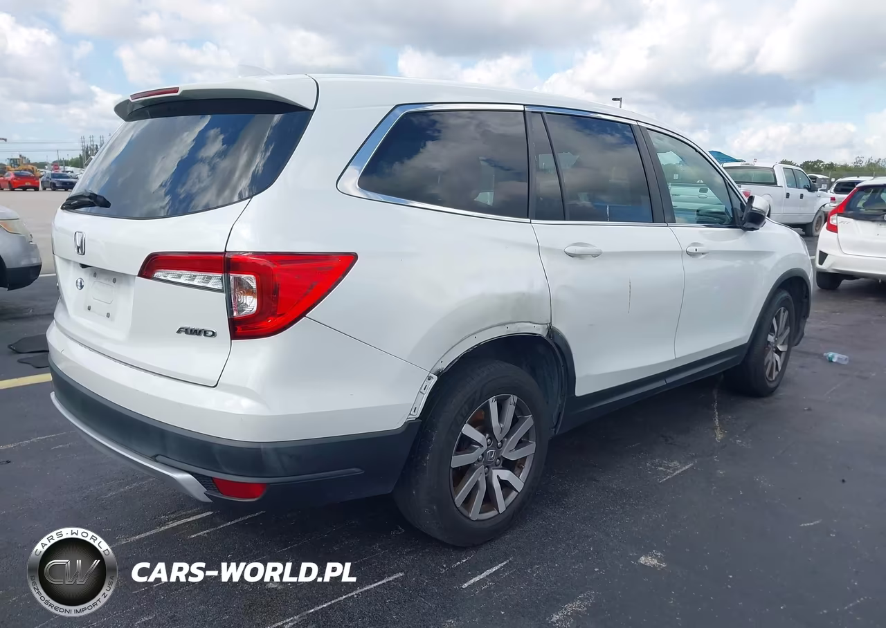 2021 Honda Pilot Awd Ex-L VIN:5FNYF6H56MB037274 - 4