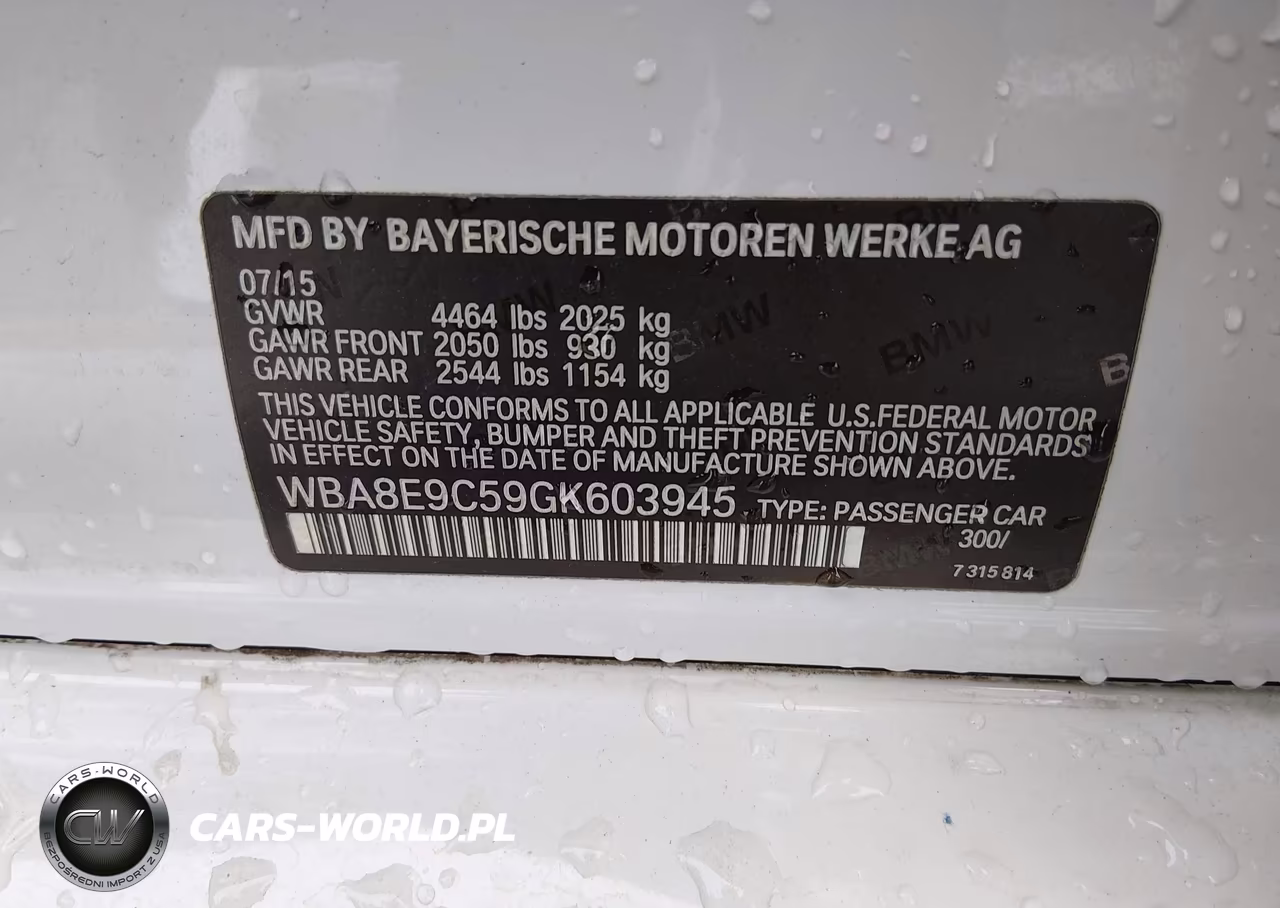 2016 BMW 3 Series 328I VIN:WBA8E9C59GK603945 - 9