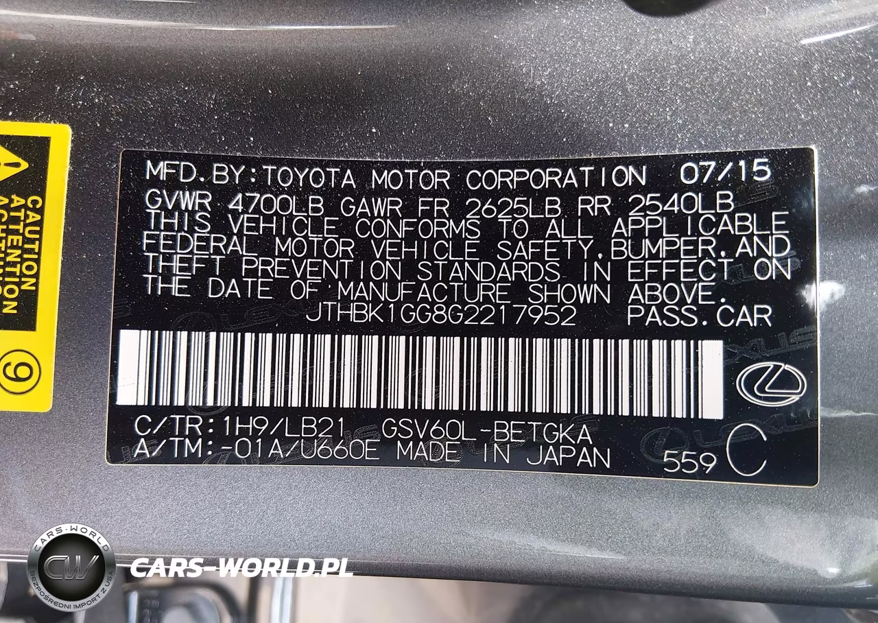 2016 Lexus Es 350 VIN:JTHBK1GG8G2217952 - 9