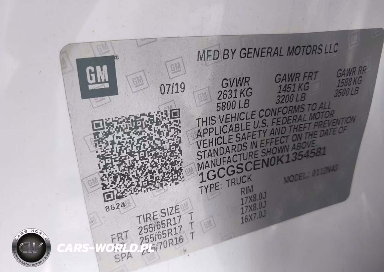 2019 Chevrolet Colorado Lt VIN:1GCGSCEN0K1354581 - 9