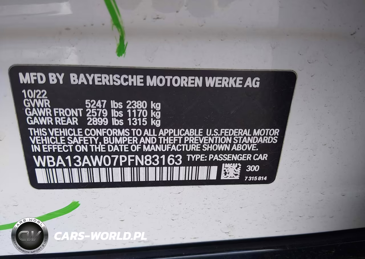 2023 BMW M440I Gran Coupe xDrive VIN:WBA13AW07PFN83163 - 9