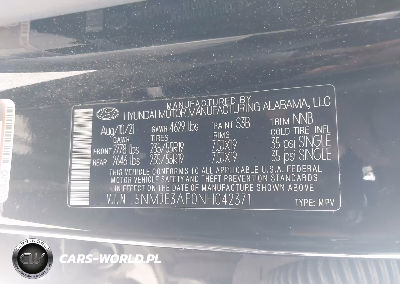 2022 Hyundai Tucson Limited VIN:5NMJE3AE0NH042371 - 8