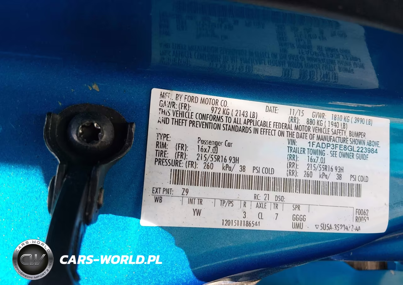 2016 Ford Focus Se VIN:1FADP3FE8GL223984 - 9
