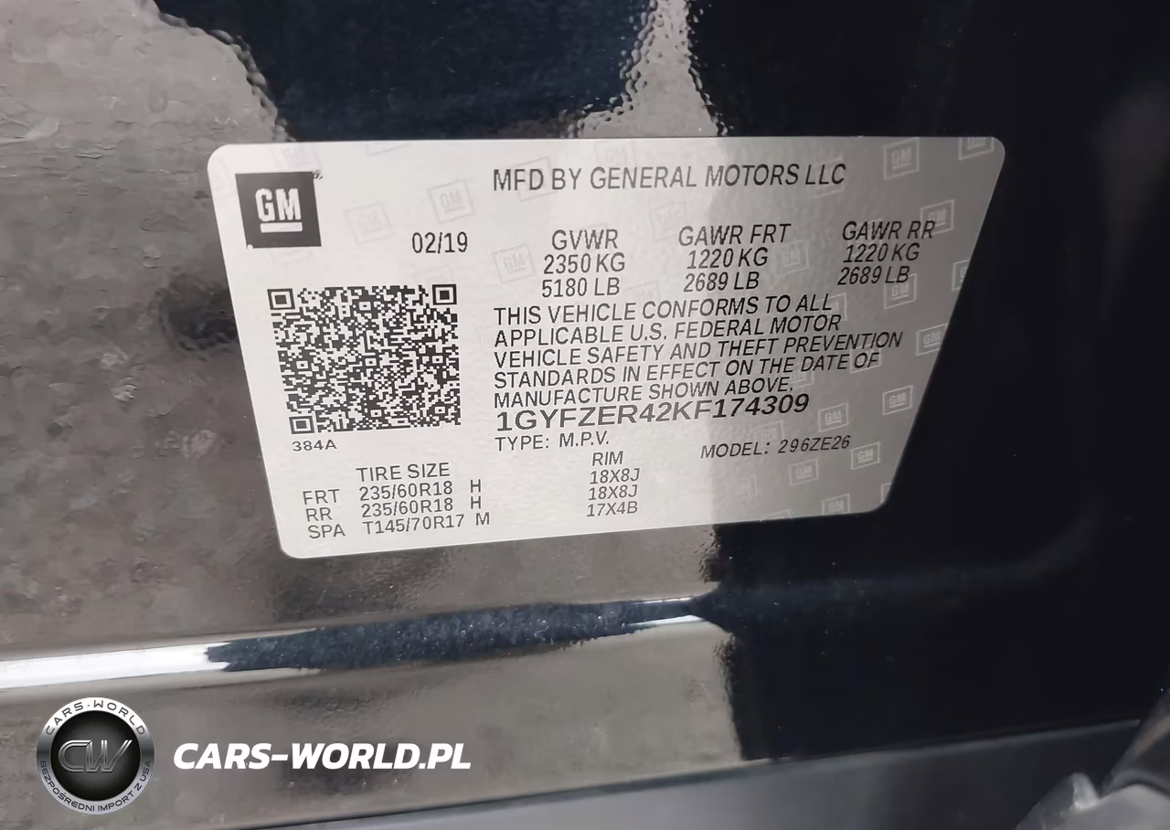 2019 Cadillac Xt4 Sport VIN:1GYFZER42KF174309 - 9