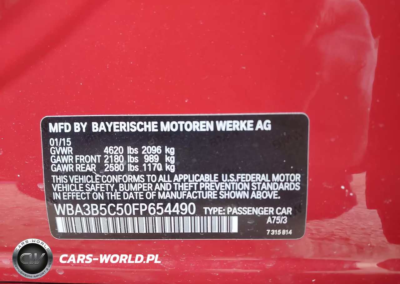 2015 BMW 328I xDrive VIN:WBA3B5C50FP654490 - 9
