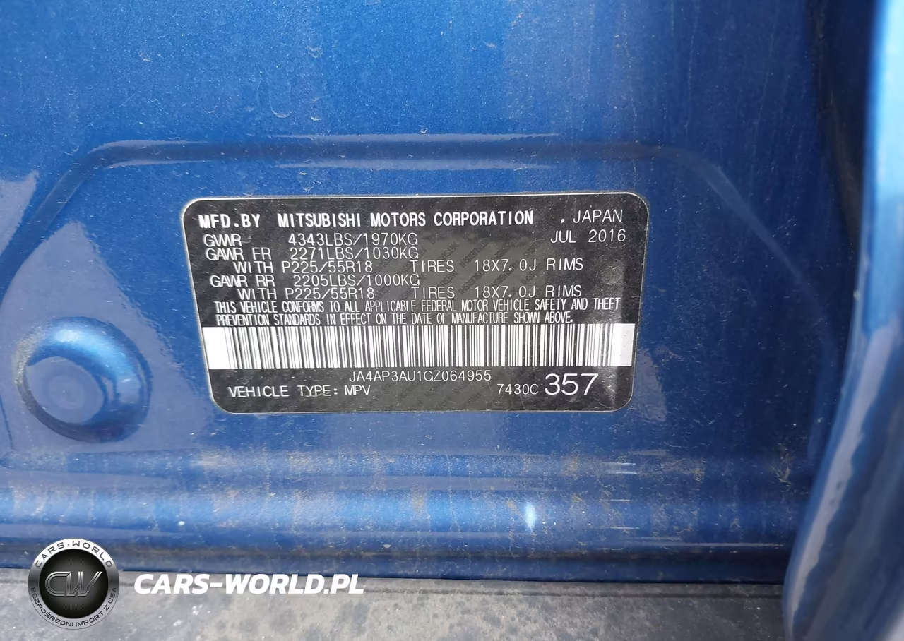 2016 Mitsubishi Outlander Sport 2.0 Es VIN:JA4AP3AU1GZ064955 - 9