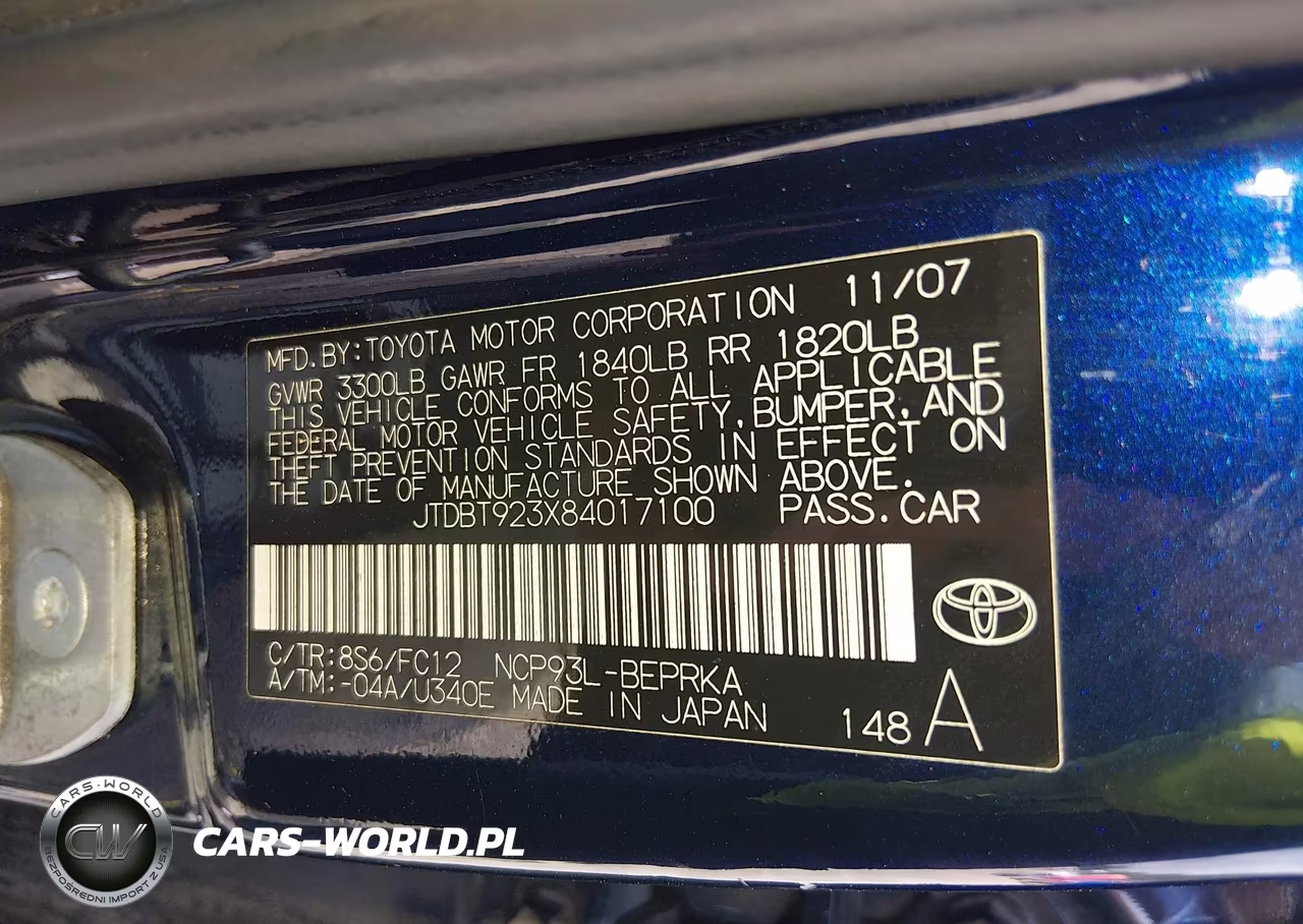2008 Toyota Yaris VIN:JTDBT923X84017100 - 9