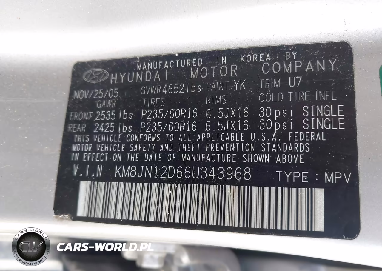 2006 Hyundai Tucson Gls-Limited VIN:KM8JN12D66U343968 - 9