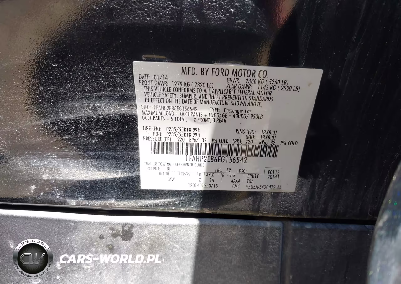 2014 Ford Taurus Sel VIN:1FAHP2E86EG156542 - 9