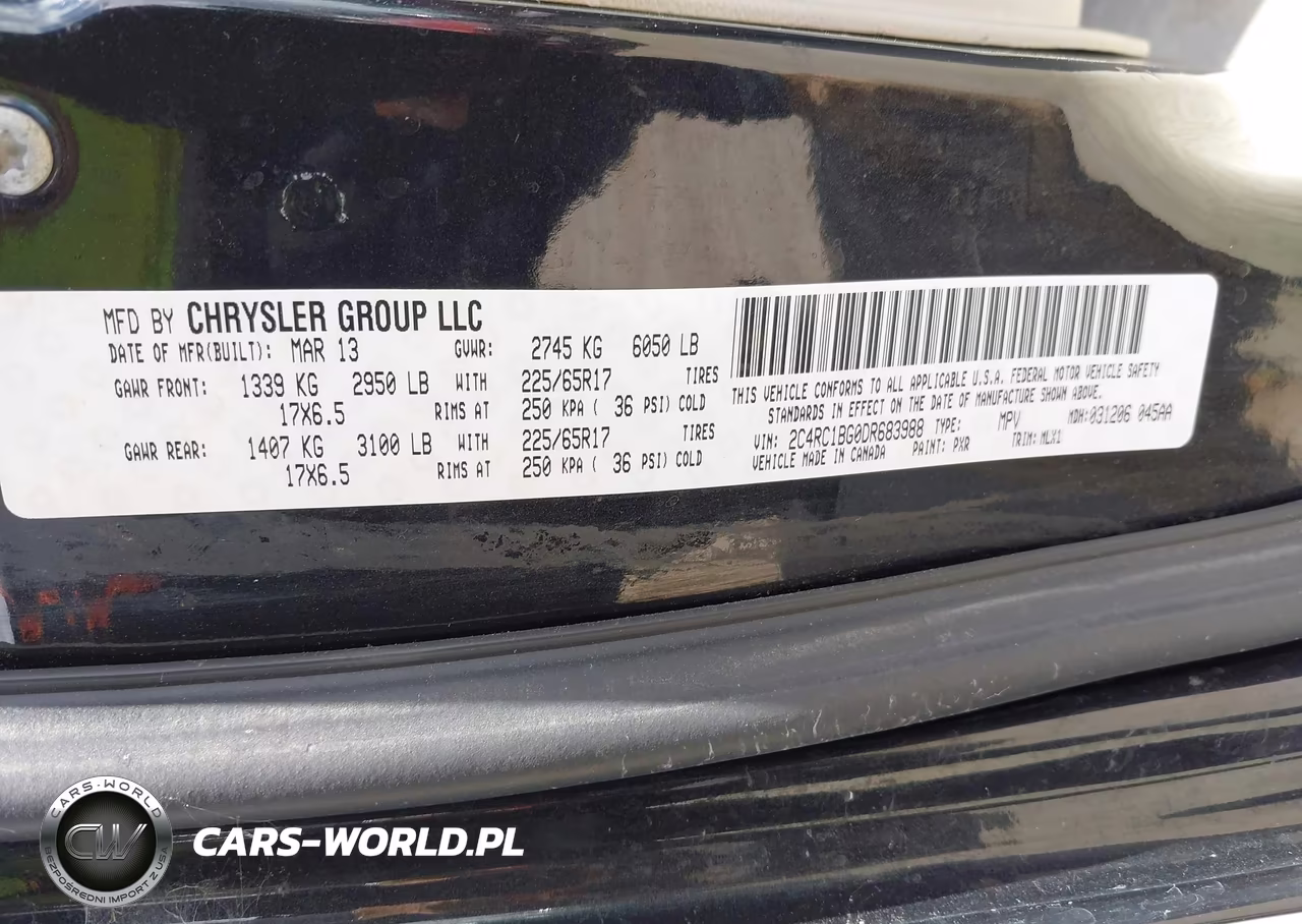 2013 Chrysler Town & Country Touring VIN:2C4RC1BG0DR683988 - 8