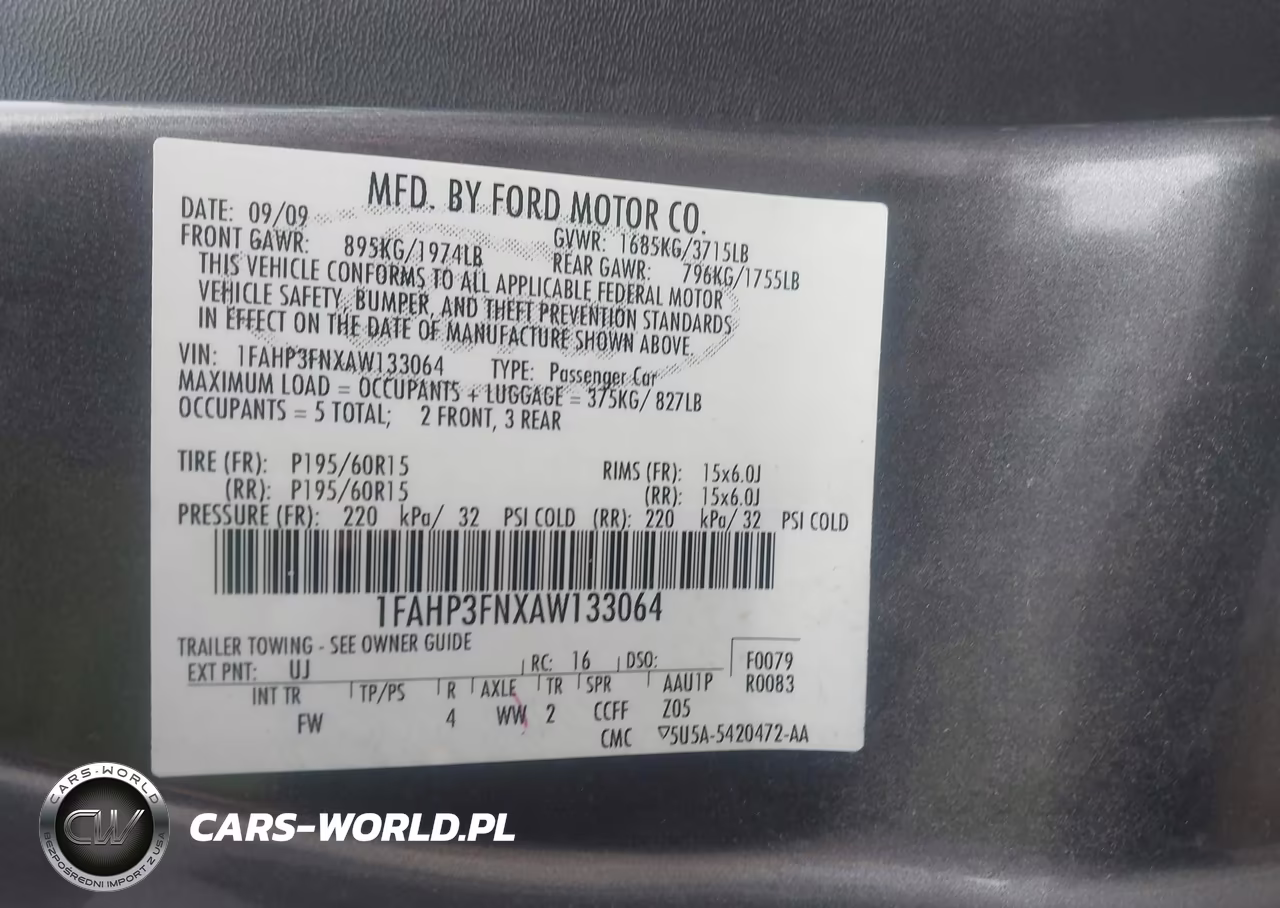 2010 Ford Focus Se VIN:1FAHP3FNXAW133064 - 9