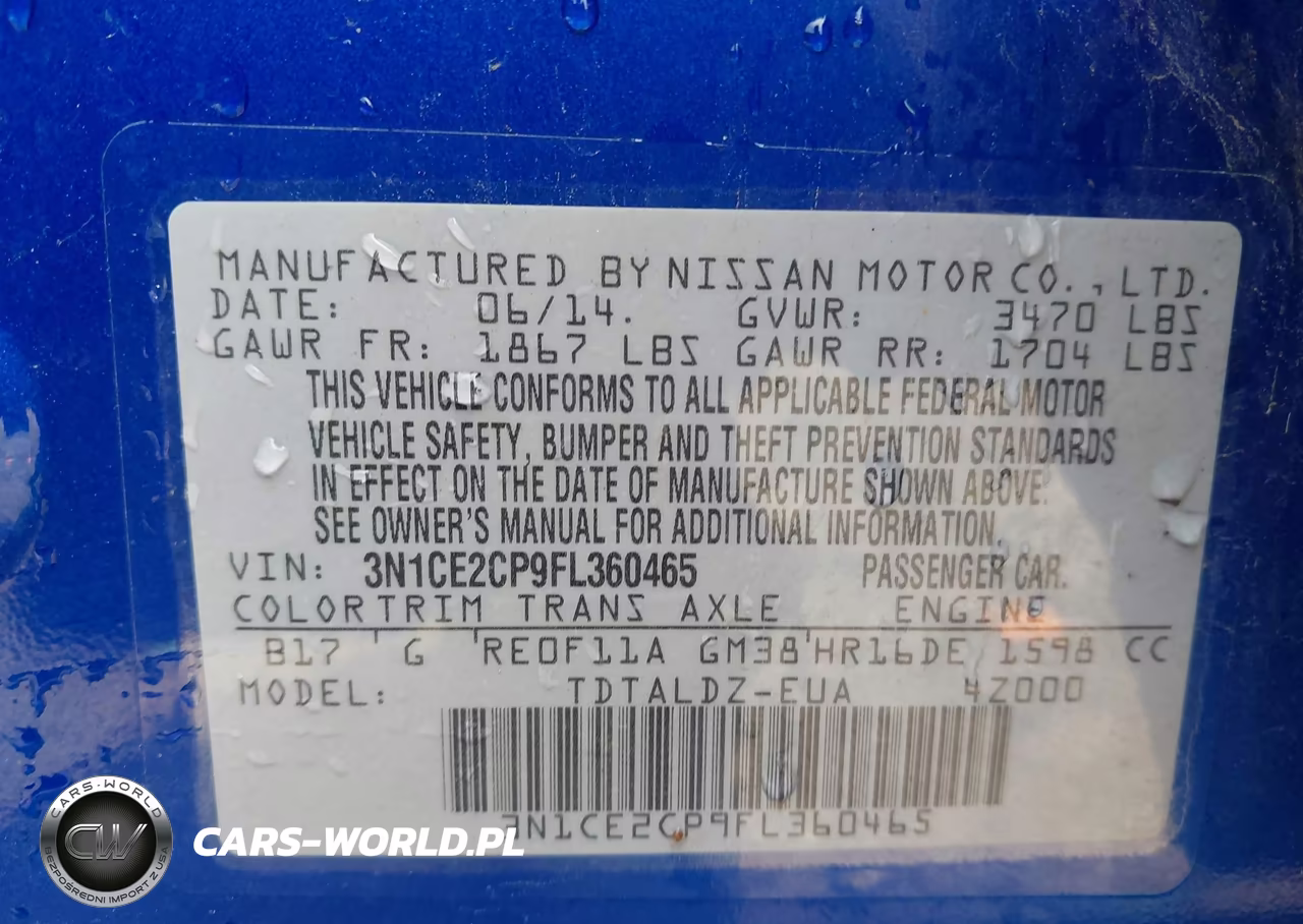 2015 Nissan Versa Note S (Sr)-S Plus-Sl-Sr-Sv VIN:3N1CE2CP9FL360465 - 9