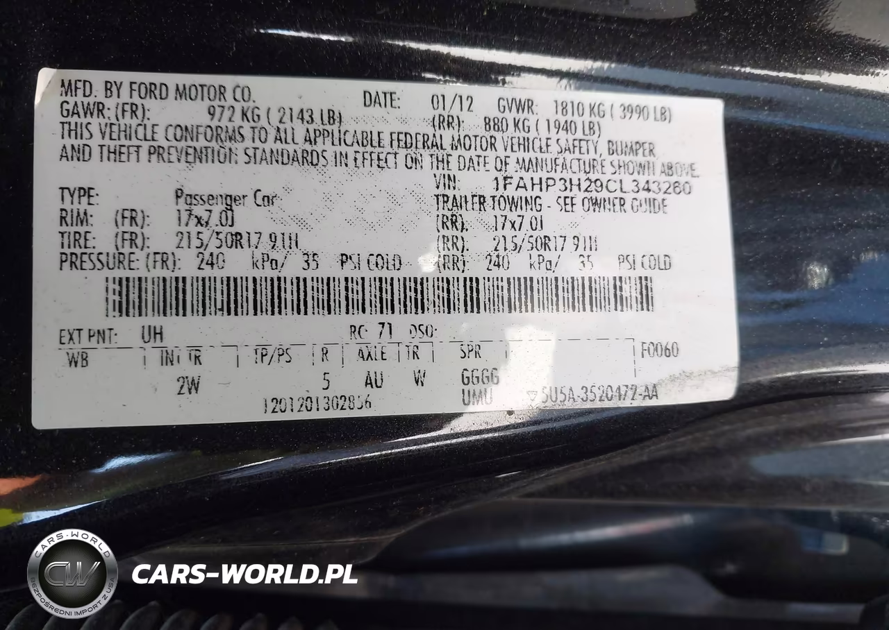 2012 Ford Focus Sel VIN:1FAHP3H29CL343260 - 9