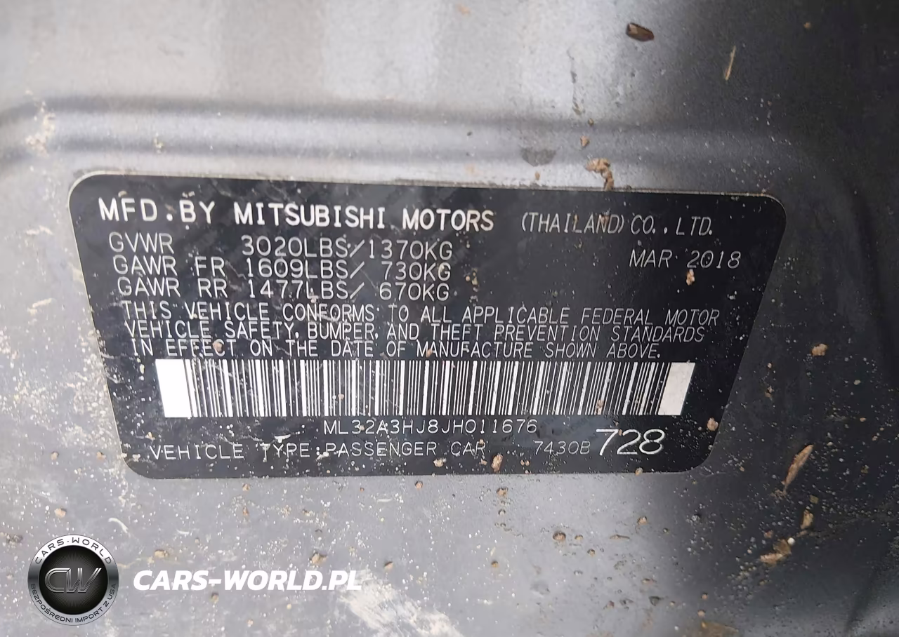 2018 Mitsubishi Mirage Es VIN:ML32A3HJ8JH011676 - 9