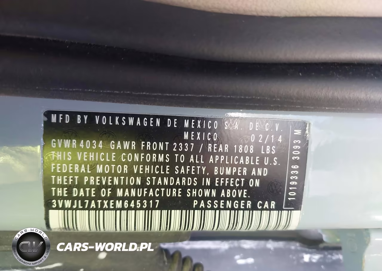 2014 Volkswagen Beetle 2.0L Tdi VIN:3VWJL7ATXEM645317 - 9