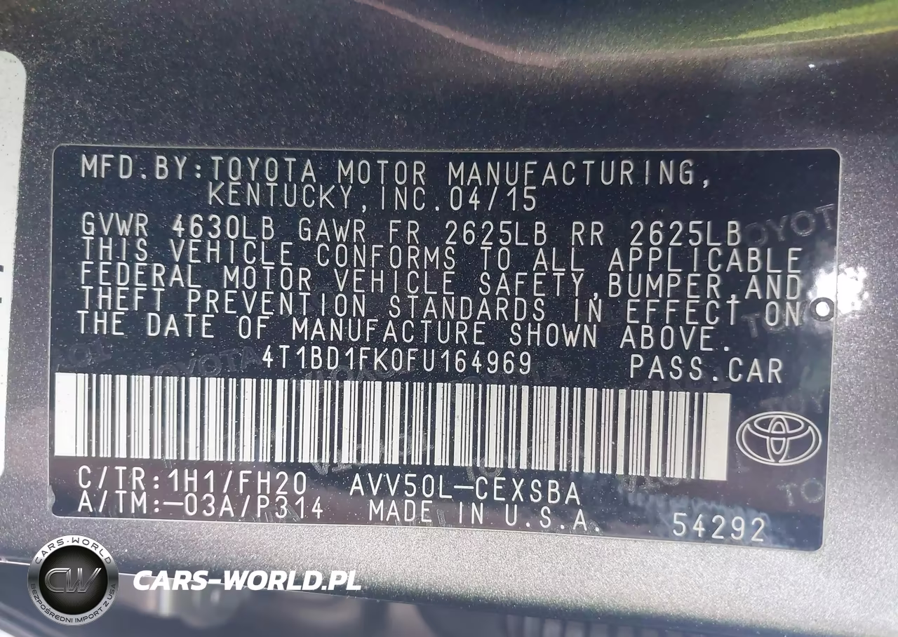 2015 Toyota Camry Hybrid Se VIN:4T1BD1FK0FU164969 - 9