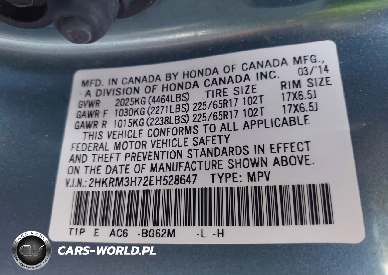 2014 Honda Cr-V Ex-L VIN:2HKRM3H72EH528647 - 9