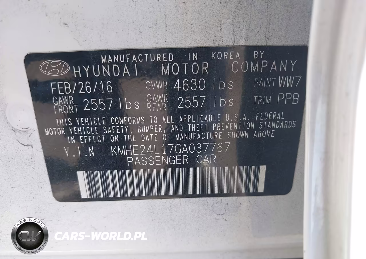 2016 Hyundai Sonata Hybrid Se VIN:KMHE24L17GA037767 - 9
