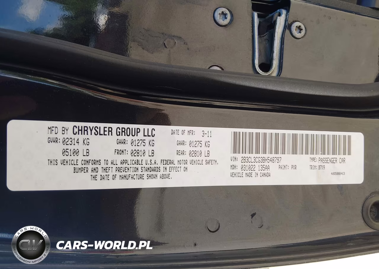 2011 Dodge Charger VIN:2B3CL3CG3BH548797 - 9