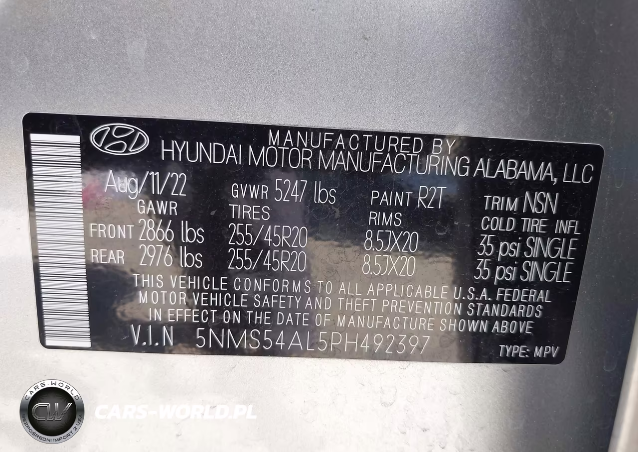 2023 Hyundai Santa Fe Calligraphy VIN:5NMS54AL5PH492397 - 9