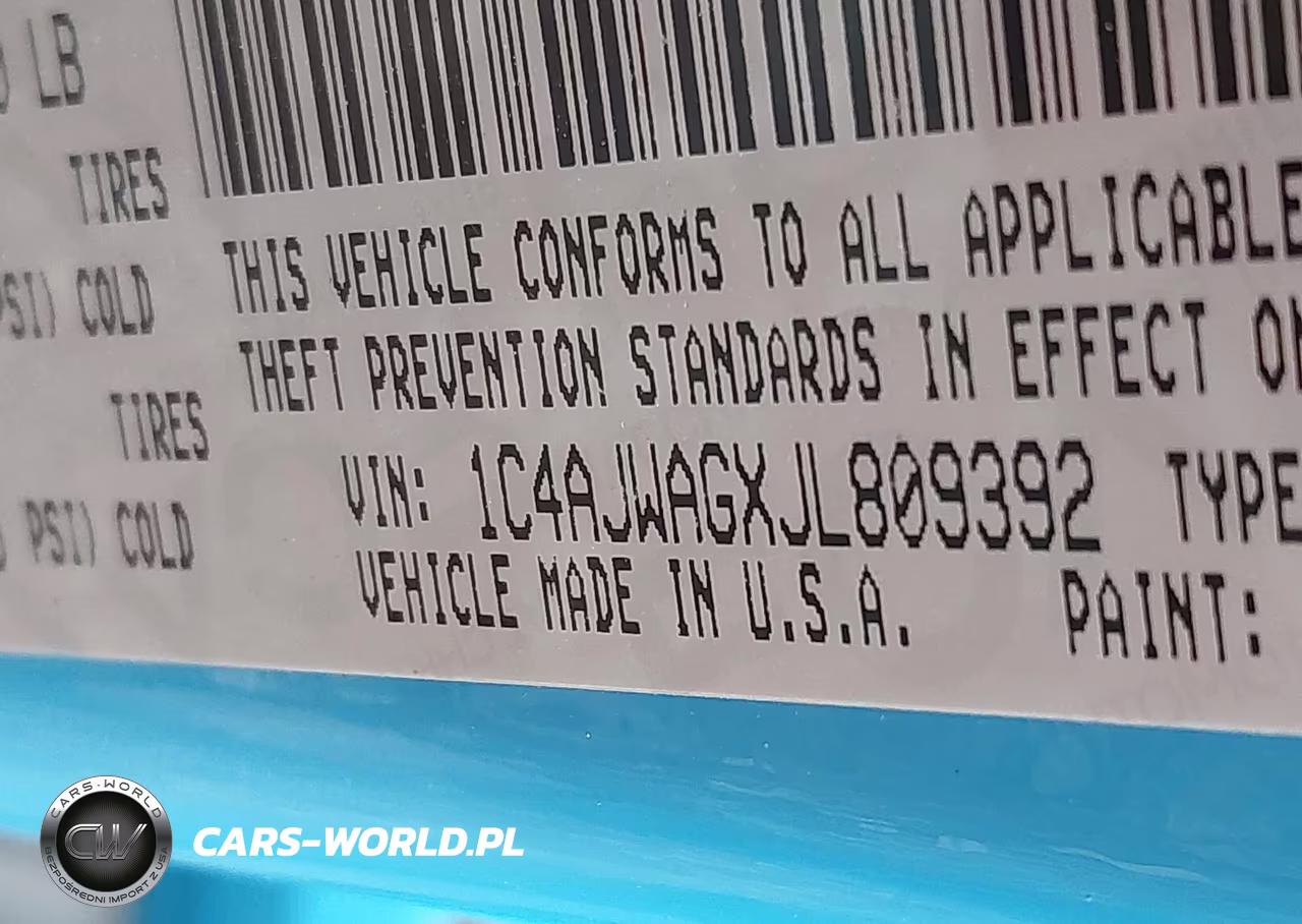 2018 Jeep Wrangler Jk Sport S 4X4 VIN:1C4AJWAGXJL809392 - 9