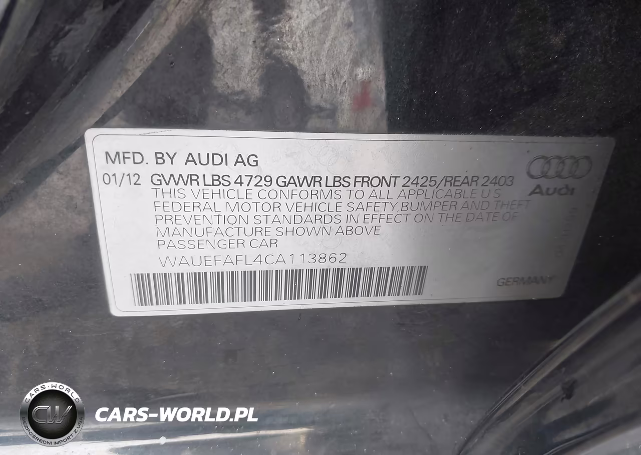 2012 Audi A4 2.0T Premium Plus VIN:WAUEFAFL4CA113862 - 9