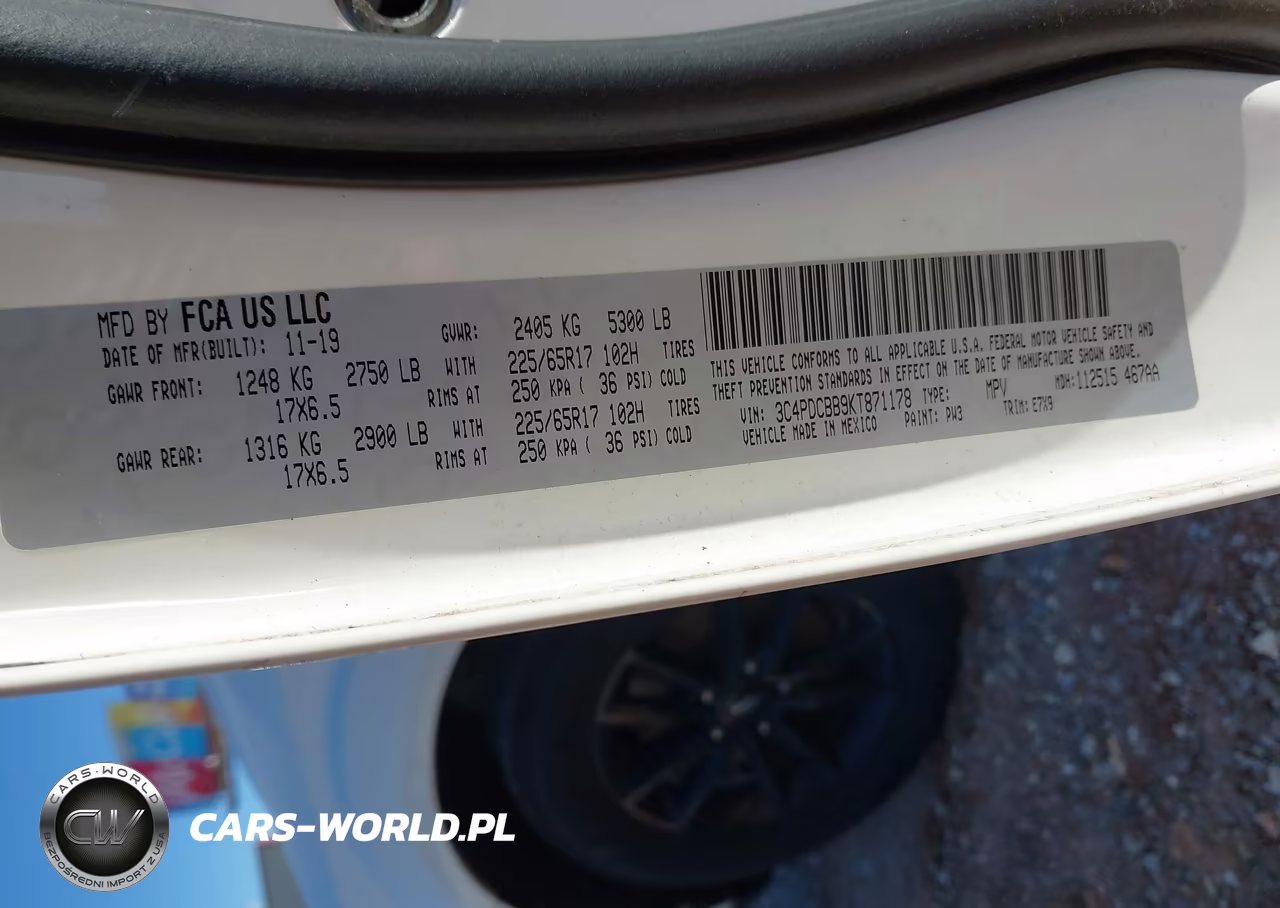 2019 Dodge Journey Se VIN:3C4PDCBB9KT871178 - 9