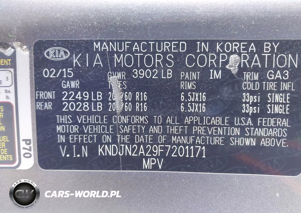 2015 Kia Soul VIN:KNDJN2A29F7201171 - 9