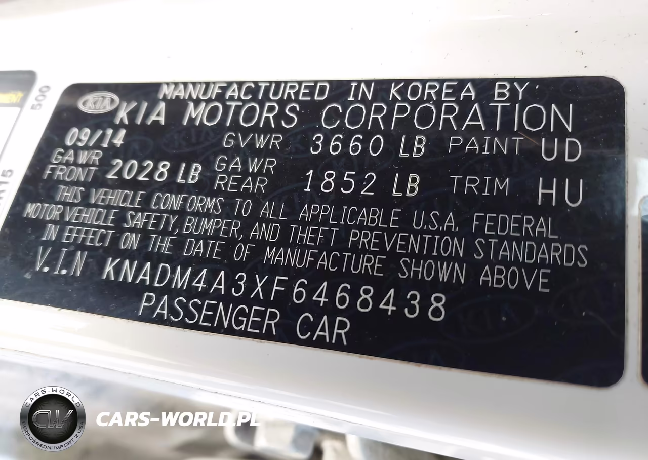 2015 Kia Rio Lx VIN:KNADM4A3XF6468438 - 9