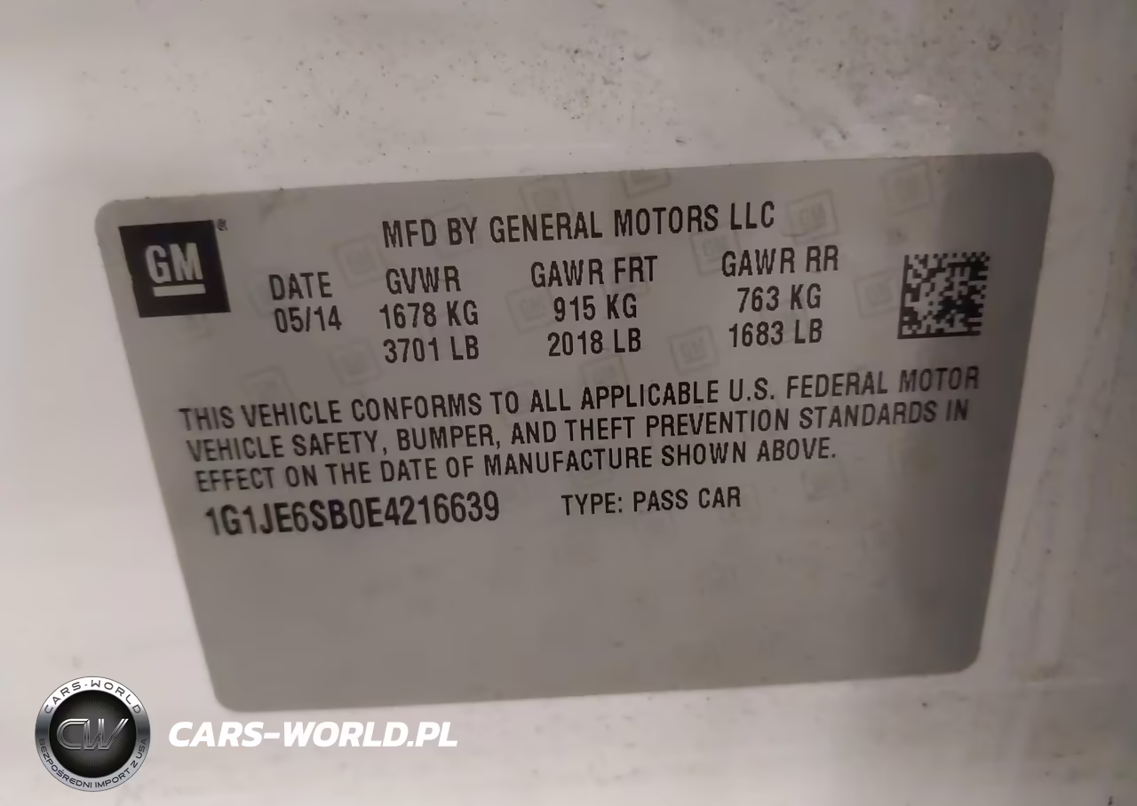 2014 Chevrolet Sonic Ltz Auto VIN:1G1JE6SB0E4216639 - 9
