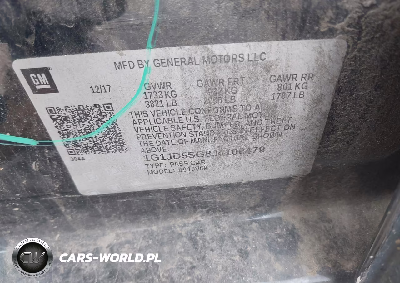 2018 Chevrolet Sonic Lt Auto VIN:1G1JD5SG8J4108479 - 9