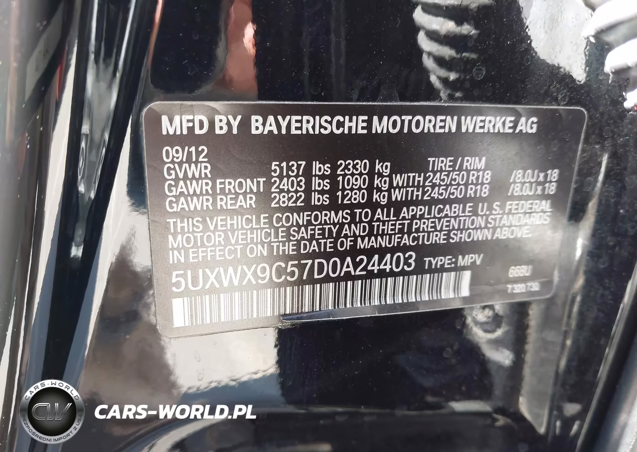 2013 BMW X3 xDrive28I VIN:5UXWX9C57D0A24403 - 9