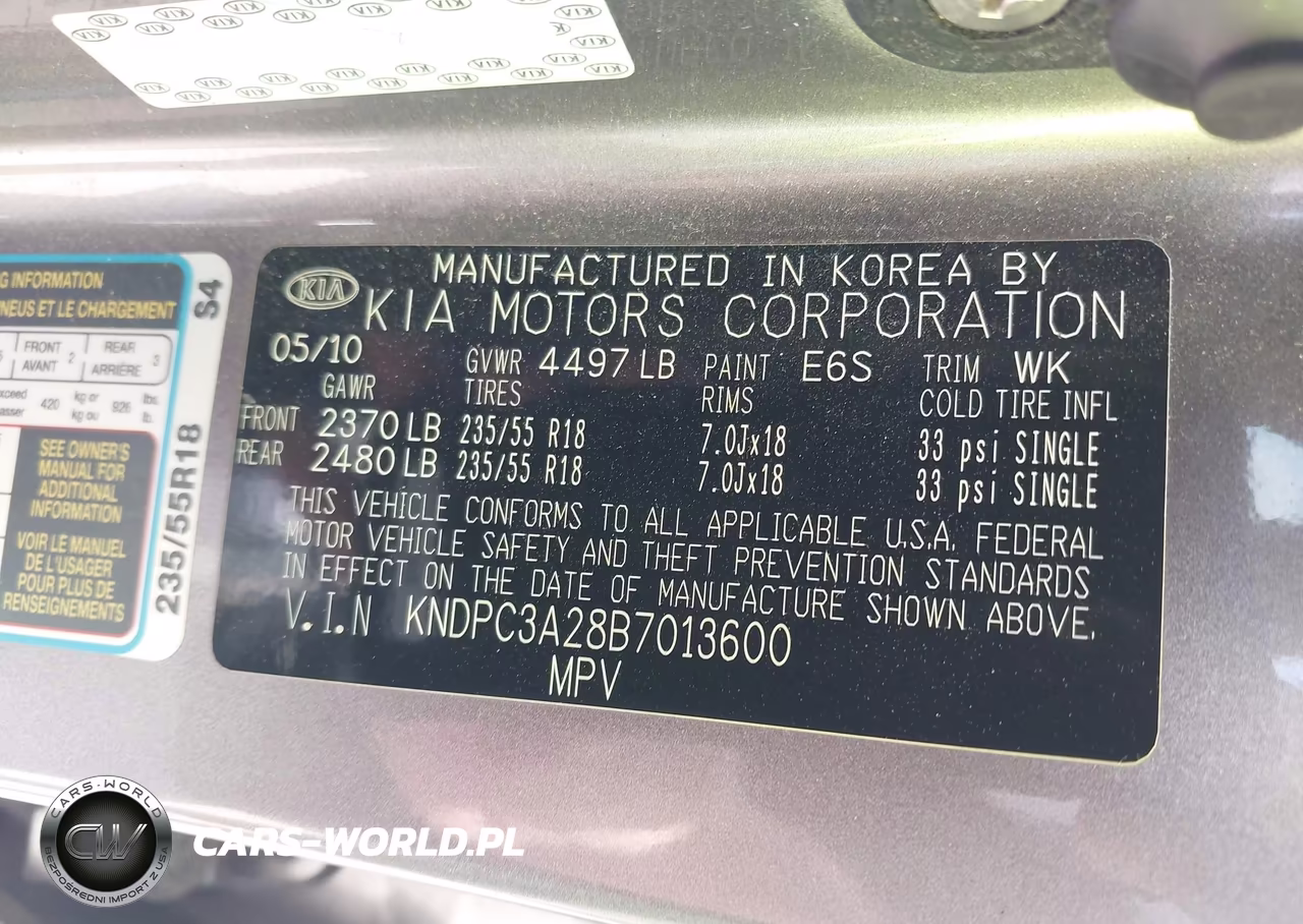 2011 Kia Sportage Ex VIN:KNDPC3A28B7013600 - 9