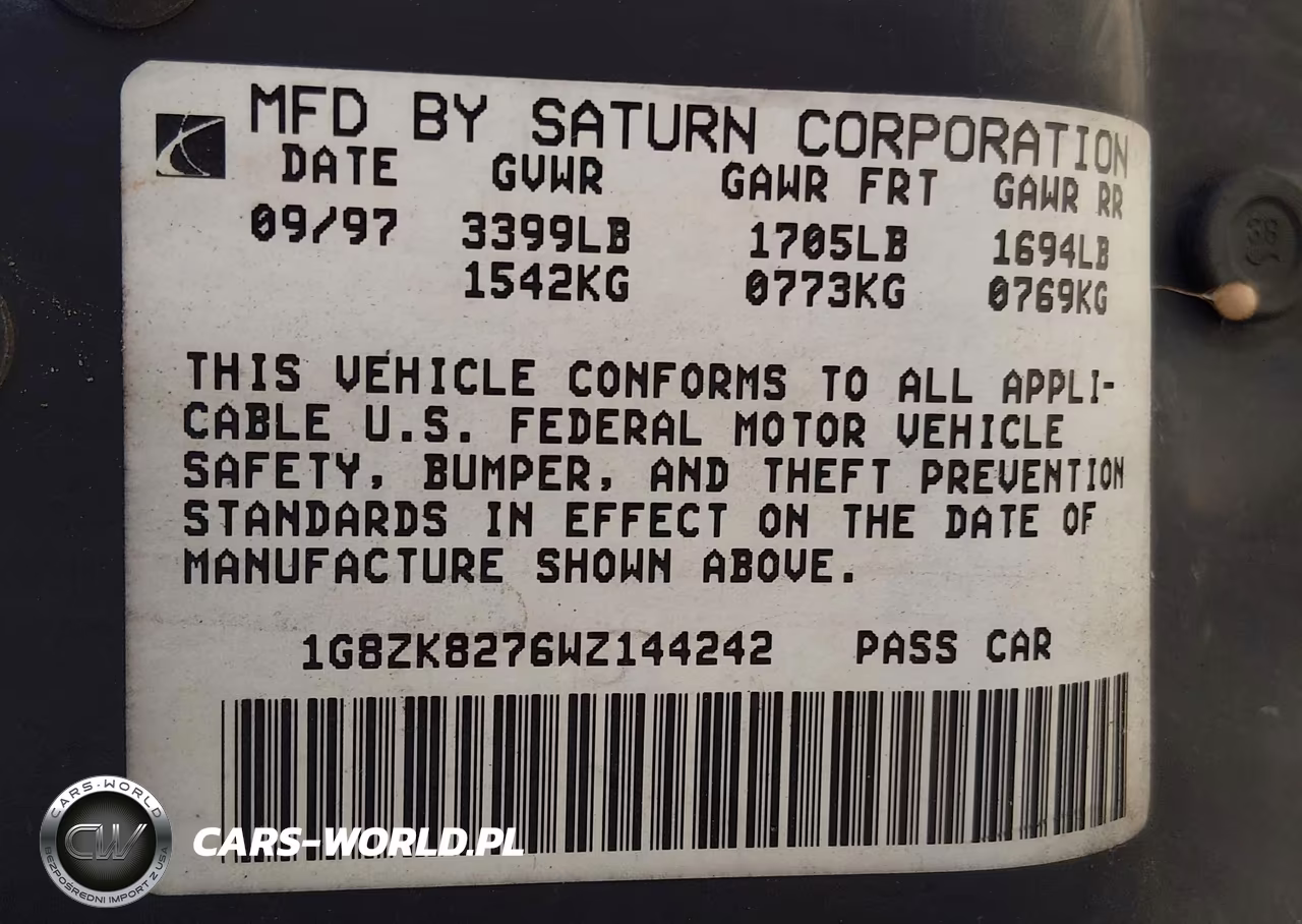 1998 Saturn Sw2 VIN:1G8ZK8276WZ144242 - 9