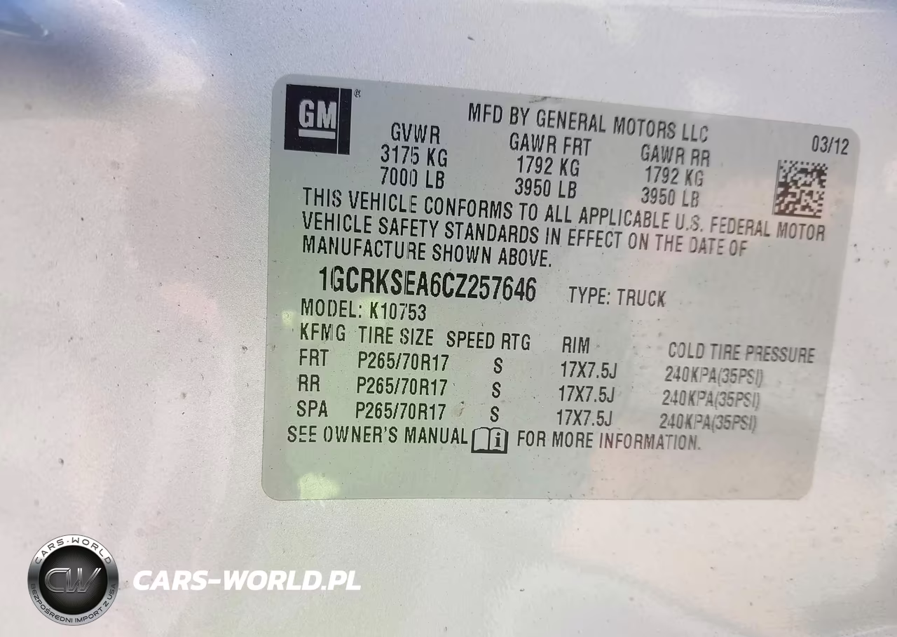2012 Chevrolet Silverado 1500 Lt VIN:1GCRKSEA6CZ257646 - 9