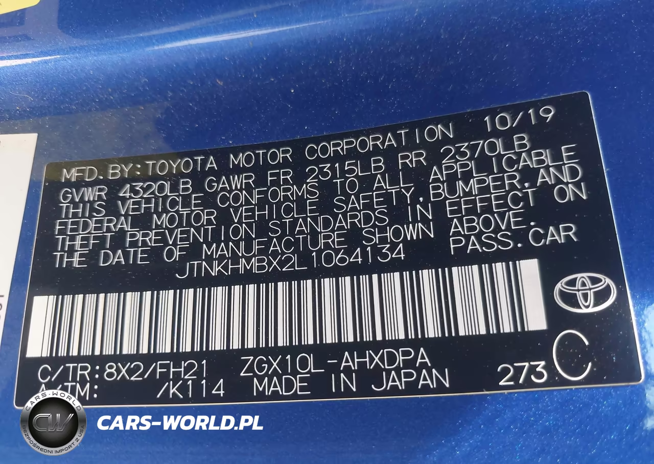 2020 Toyota C-Hr Le VIN:JTNKHMBX2L1064134 - 9