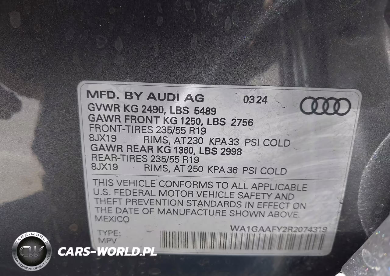 2024 Audi Q5 Premium 45 Tfsi S Line Quattro VIN:WA1GAAFY2R2074319 - 9