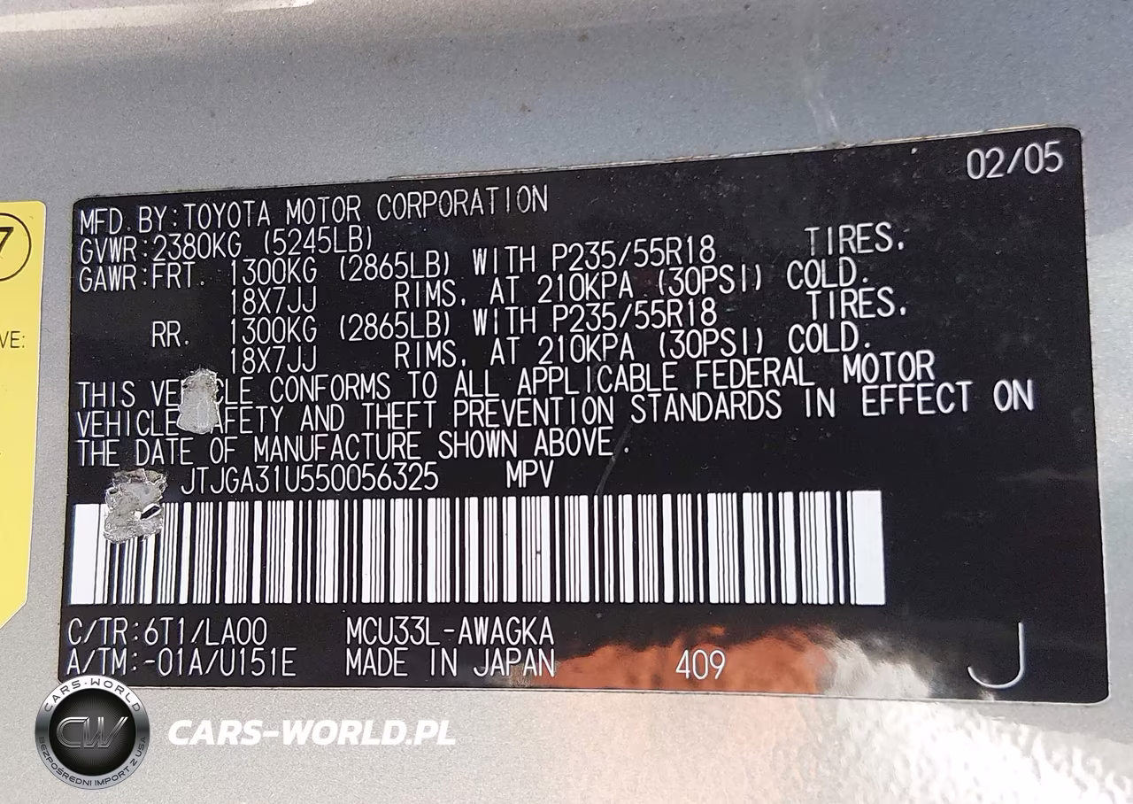 2005 Lexus Rx 330 VIN:JTJGA31U550056325 - 9
