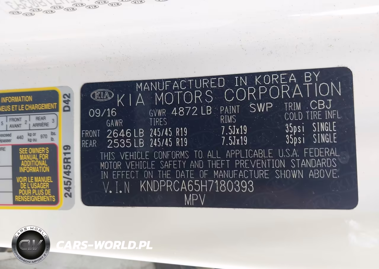 2017 Kia Sportage Sx Turbo VIN:KNDPRCA65H7180393 - 9